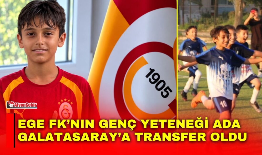 EGE FK altyapısında yetişen 2016 doğumlu futbolcu Ahmet Eren Ada,