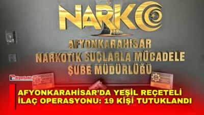 Afyonkarahisar Emniyet Müdürlüğü ekiplerince, uyuşturucu maddelere alternatif olarak kullanılan yeşil