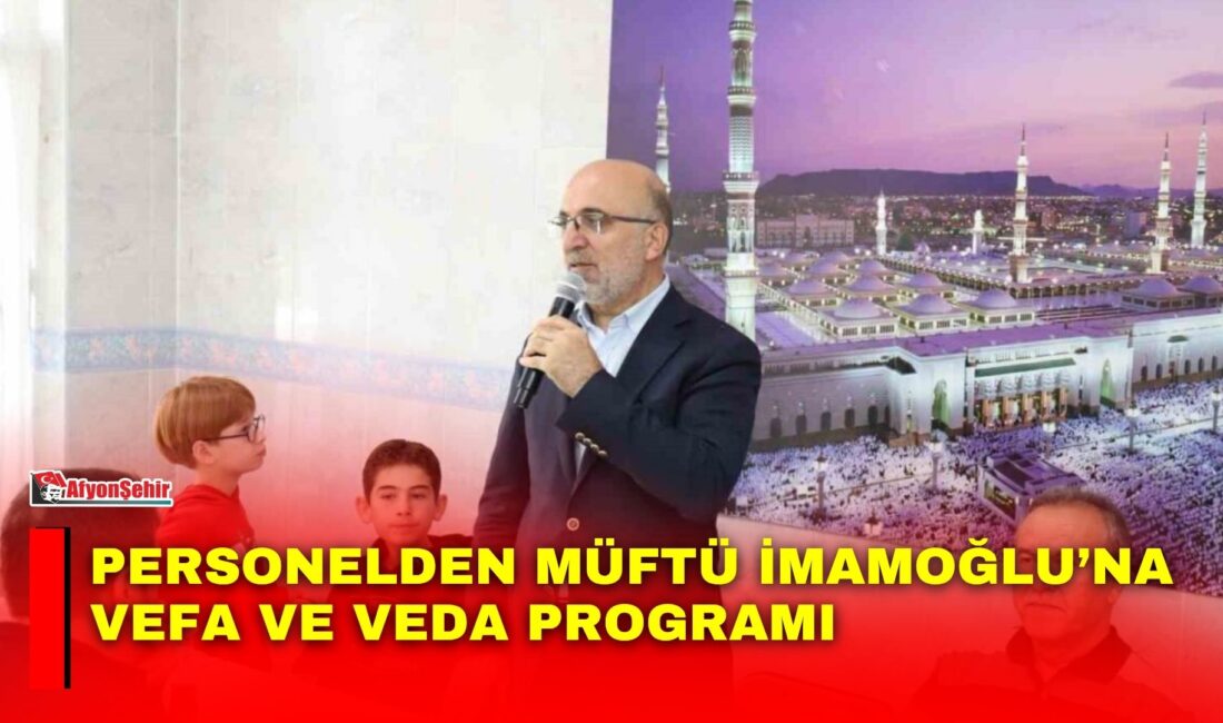 Adana İl Müftülüğü görevine atanan Afyonkarahisar İl Müftüsü Lütfü İmamoğlu