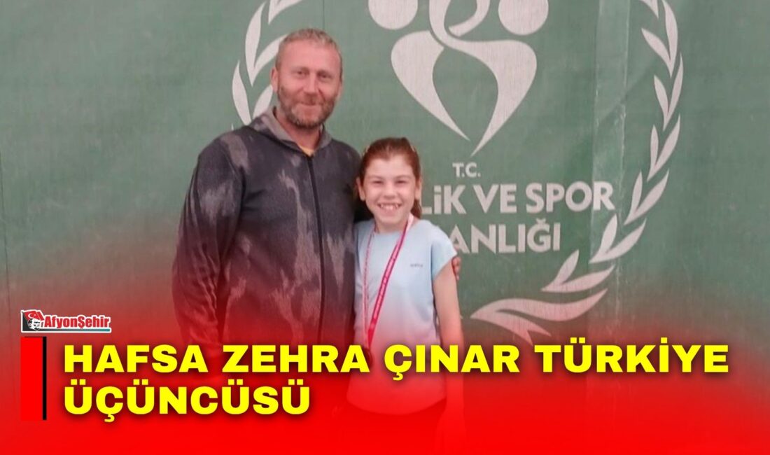 Afyonkarahisarlı tenis sporcusu Hafsa Zehra Çınar, 24-29 Ağustos 2026 tarihleri