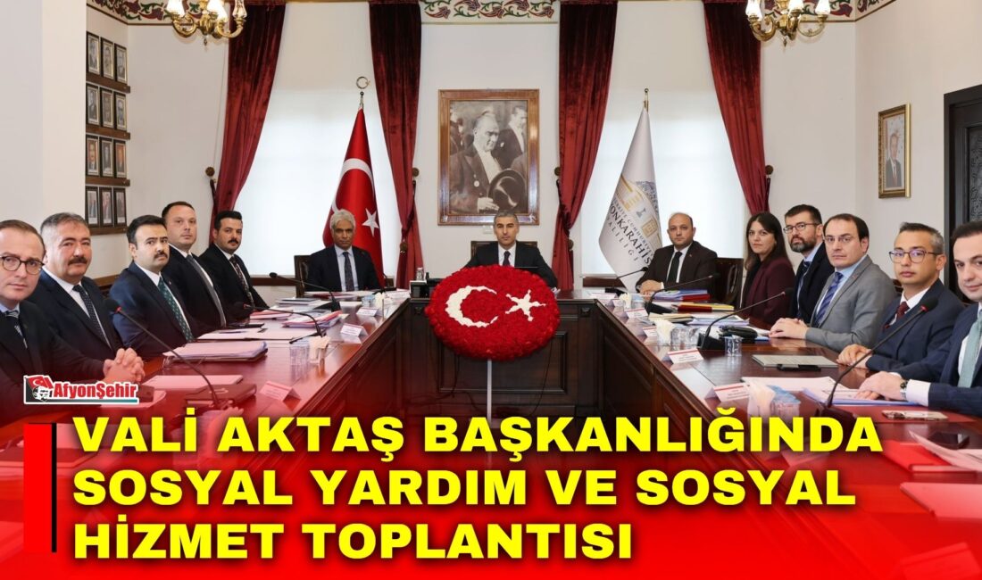 Afyonkarahisar Valisi Dr. Naci Aktaş başkanlığında, il genelinde yürütülen sosyal
