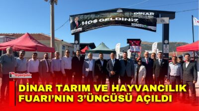 Dinar’da bu yıl 3’üncüsü düzenlenen Dinar Tarım, Hayvancılık, Makinaları, Teknolojileri