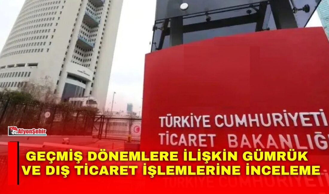 Ticaret Bakanlığı, dış ticaret işlemlerinde vergi kayıp ve kaçağının önlenmesi