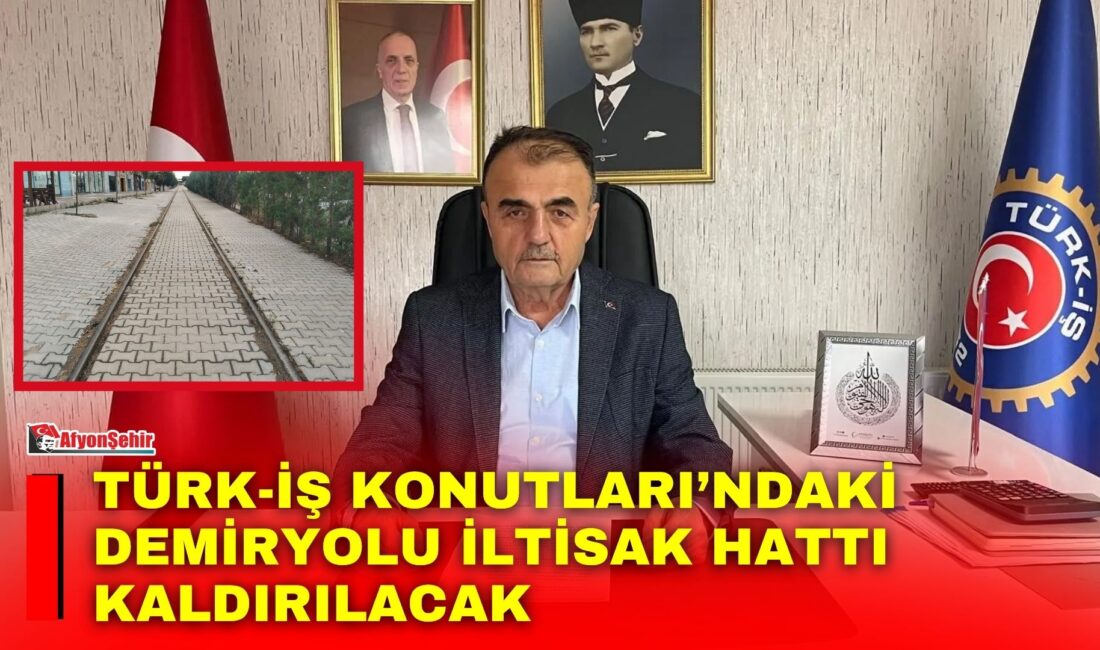 Türk-İş Konutları sakinlerinin uzun süredir gündeme getirdiği demiryolu iltisak hattının