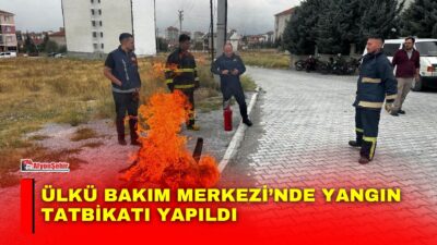 Emirdağ Belediyesi İtfaiye Müdürlüğü ekipleri tarafından Ülkü Bakım Merkezi personeline
