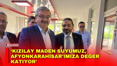 AK Parti Afyonkarahisar Milletvekili İbrahim Yurdunuseven, Gazlıgöl’de faaliyet gösteren Kızılay