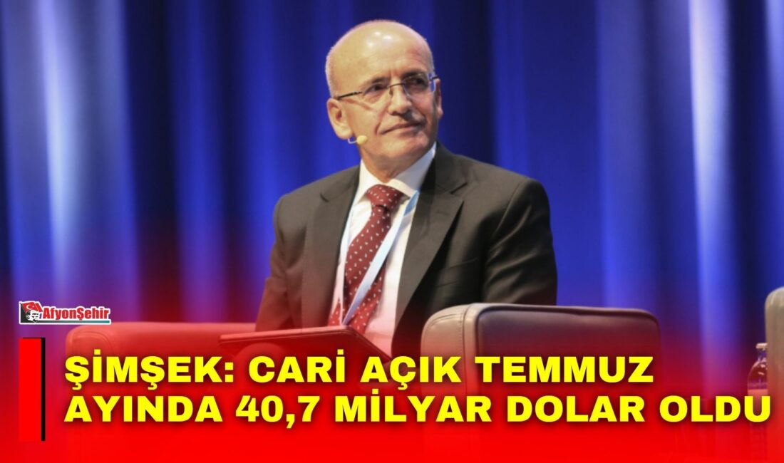 Hazine ve Maliye Bakanı Mehmet Şimşek, cari açığın temmuz ayında