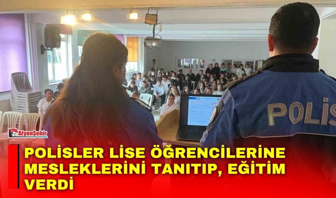Afyonkarahisar’da polis ekipleri Emir Murat Özdilek Turizm Mesleki ve Teknik