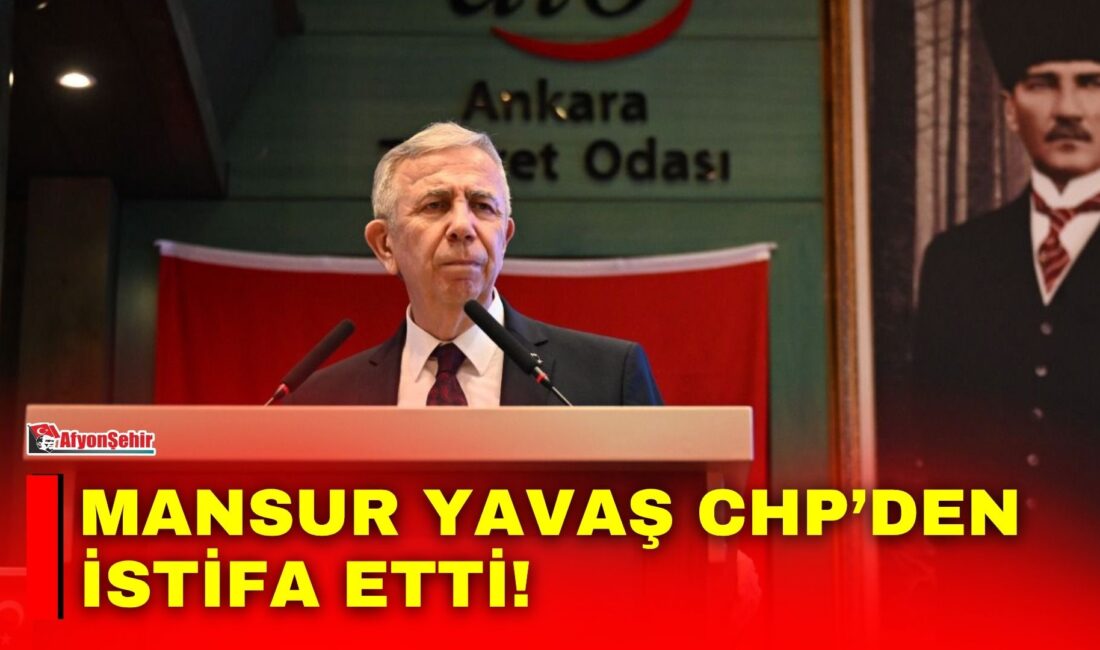 Ankara Büyükşehir Belediye Başkanı Mansur Yavaş, Cumhuriyet Halk Partisi üyeliğinden