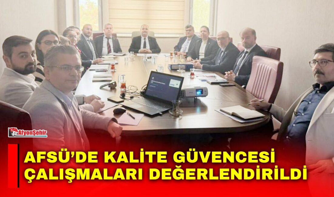 Yükseköğretim Kalite Kurulu (YÖKAK) Kurumsal Akreditasyon Programı (KAP) kapsamında Afyonkarahisar