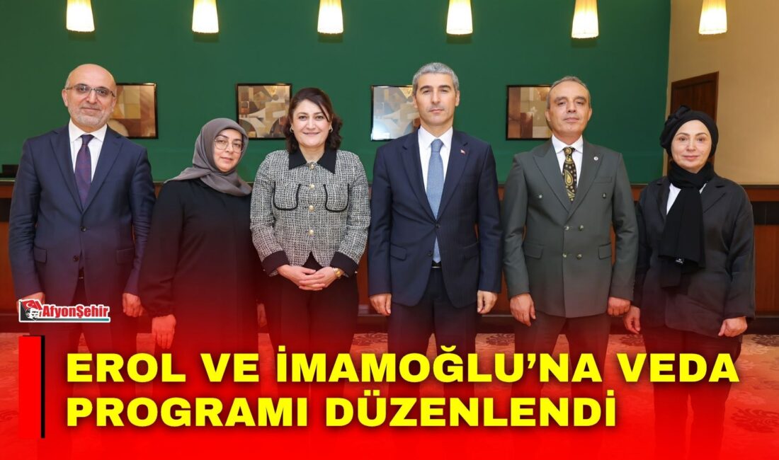 Afyonkarahisar’da görev süreleri sona eren İl Emniyet Müdürü Ahmet Birtan