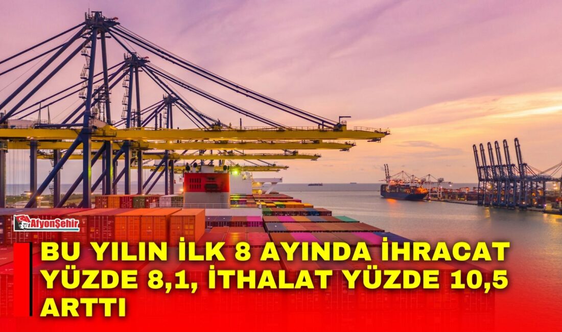 TÜİK'in açıkladığı ağustos ayı Dış Ticaret İstatistiklerine göre, ihracat bir