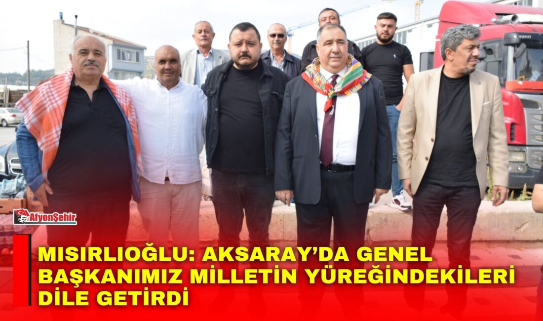 İYİ Parti Afyonkarahisar İl Başkanı Muhammet Mısırlıoğlu, İYİ Parti Genel