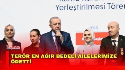 Şehit yakını ve gaziler için düzenlenen atama töreninde konuşan Balan