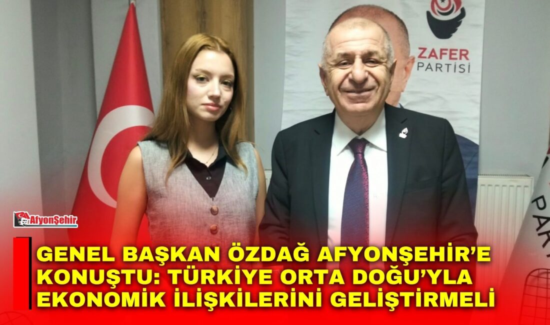 Zafer Partisi Genel Başkanı Ümit Özdağ, Afyonşehir Gazetesi’ne yaptığı açıklamada
