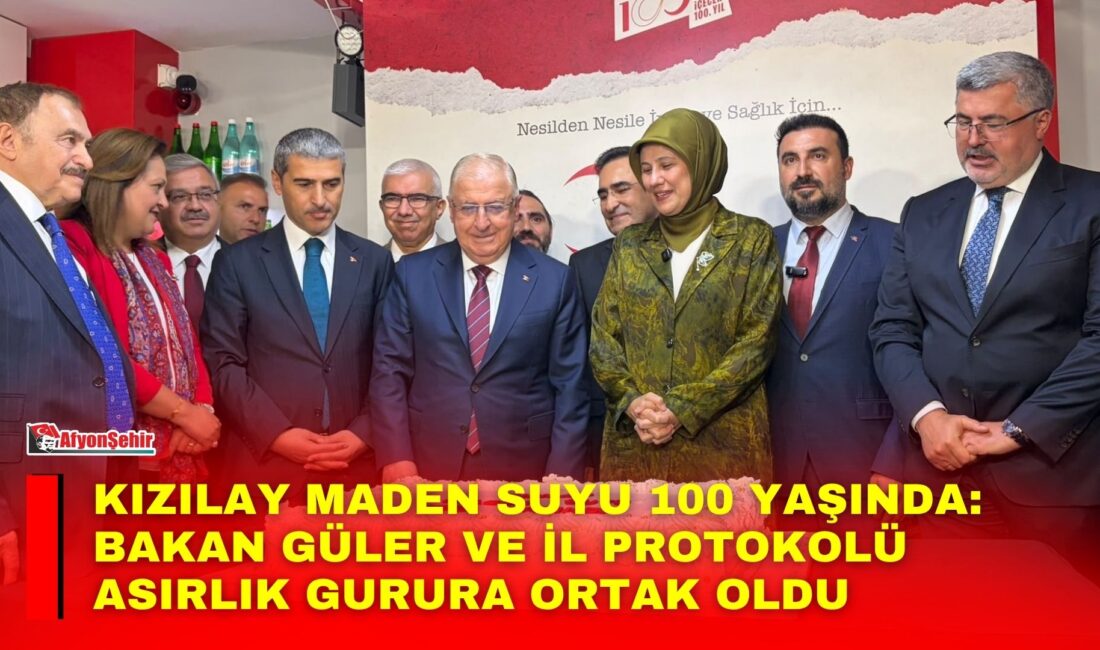Afyonkarahisar’ın dünyaca ünlü markası ve köklü mirası Kızılay Maden Suyu,