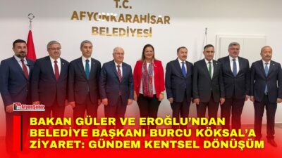 Milli Savunma Bakanı Yaşar Güler, Afyonkarahisar temasları kapsamında önceki dönem