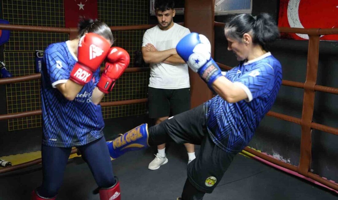 Kastamonu’da kick boksla ilgilenen 42 yaşındaki Nurcan Baştan ile iki