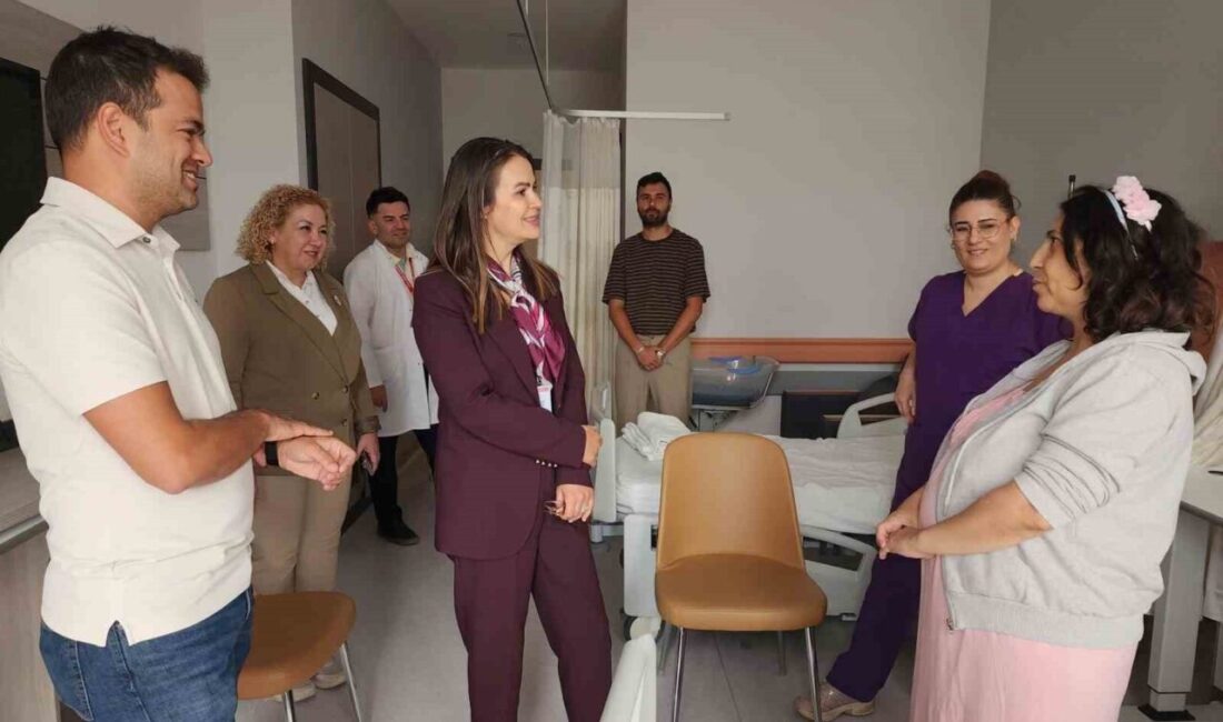 Aydın Şehir Hastanesi Başhekimi Prof. Dr. Özlem Özbağçıvan, hastane yöneticileriyle