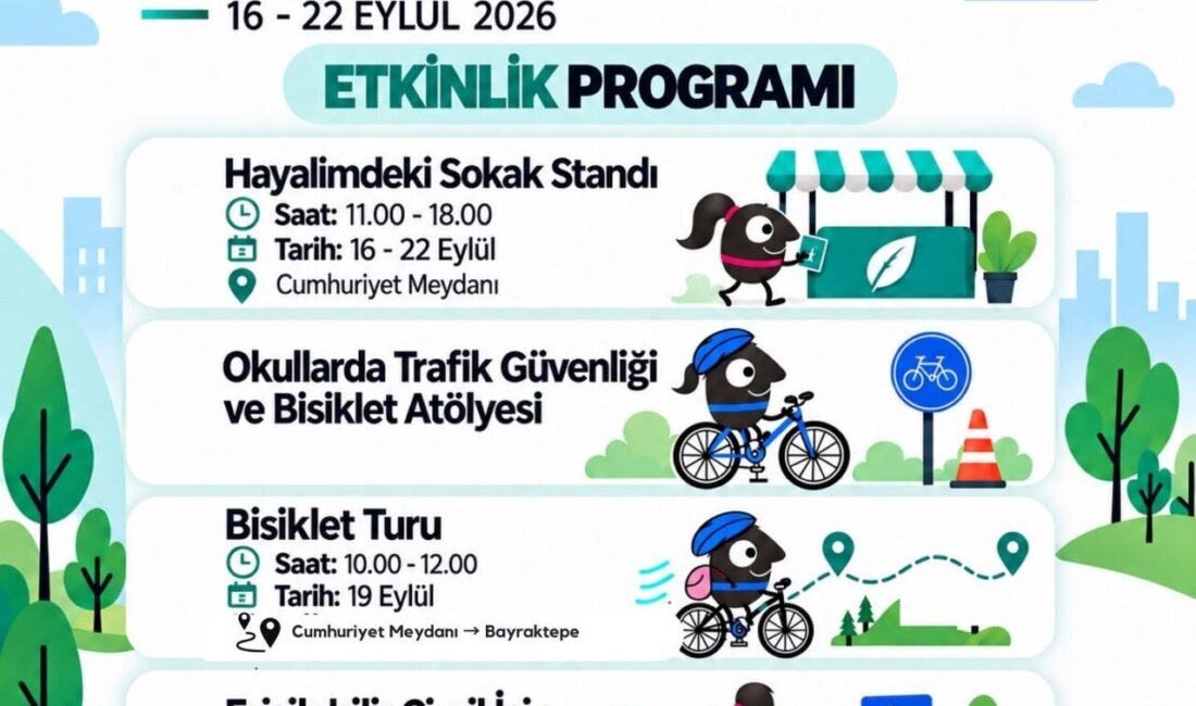 Çivril Belediyesi, Avrupa Hareketlilik Haftası dolayısıyla ilçede bir hafta boyunca
