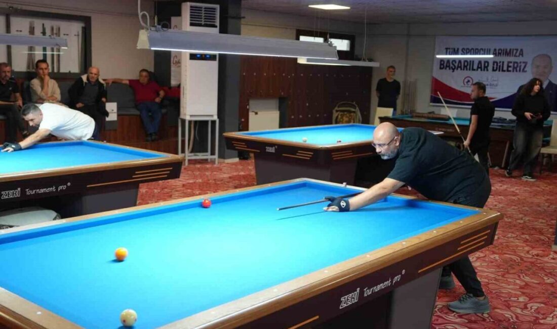 Düzce’de Belediyenin destekleriyle düzenlenen 3 Bant Bilardo Longoni Cup Türkiye