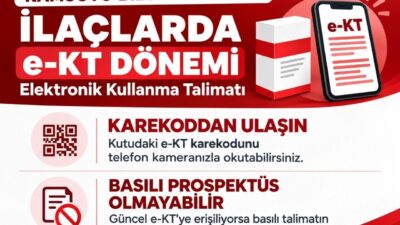 İlaç kutularında basılı kullanma talimatının (prospektüs) bulunmamasının, elektronik kullanma talimatı