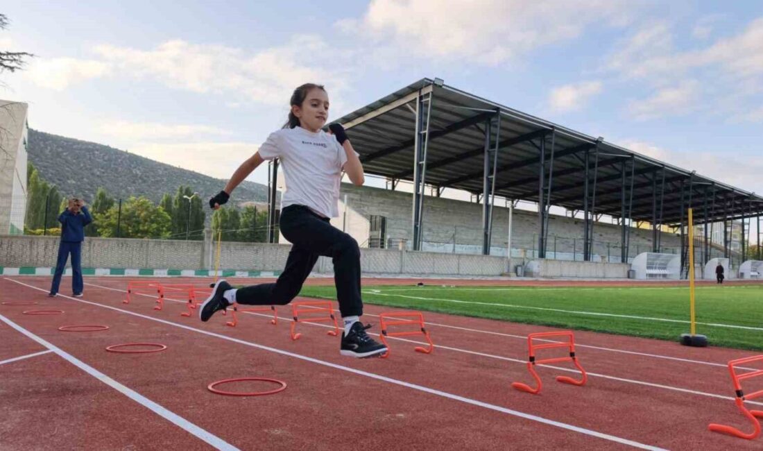 Konya’nın Bozkır ilçesinde, çocukların ve gençlerin sporla iç içe bir