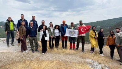Kütahya’nın Tavşanlı Doğa Sporları Kulübü (TADOS) üyeleri, hafta sonu etkinliği