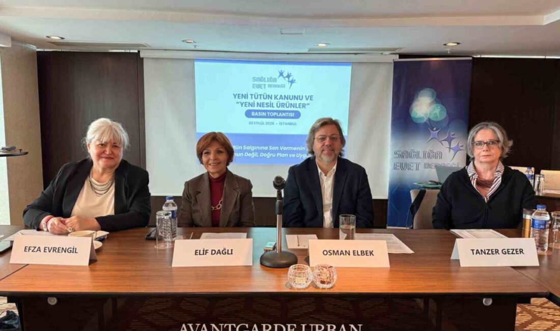 Sağlığa Evet Derneği, İstanbul’da düzenlenen basın toplantısında tütün ve nikotin