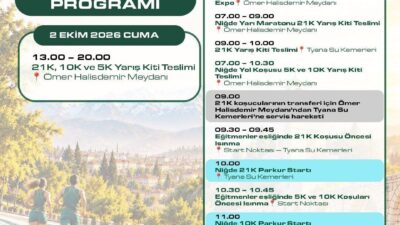 3. Geleneksel Doğuş Holding Niğde Yarı Maratonu Heyecanı 3 Ekim’de