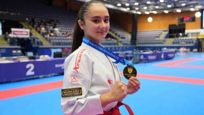 Kütahya’nın Tavşanlı ilçesinde yetişen milli karateci Yüsra Bozbey, İsveç’te düzenlenen
