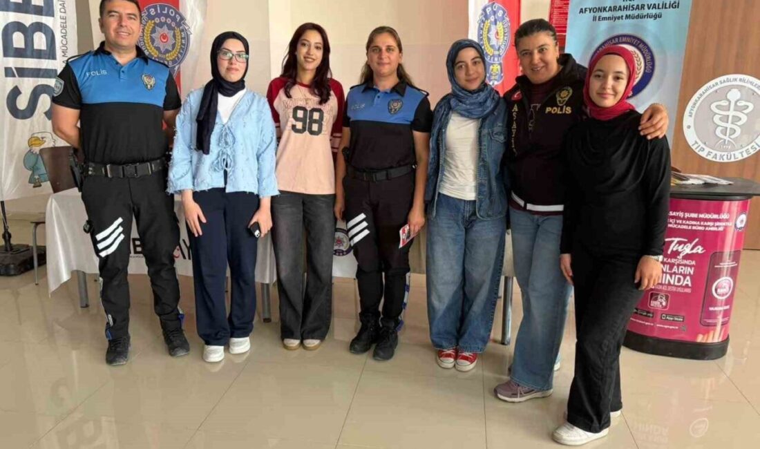 Afyonkarahisar’da polis ekipleri, Afyonkarahisar Sağlık Bilimleri Üniversitesine (AFSÜ) yerleşen bin