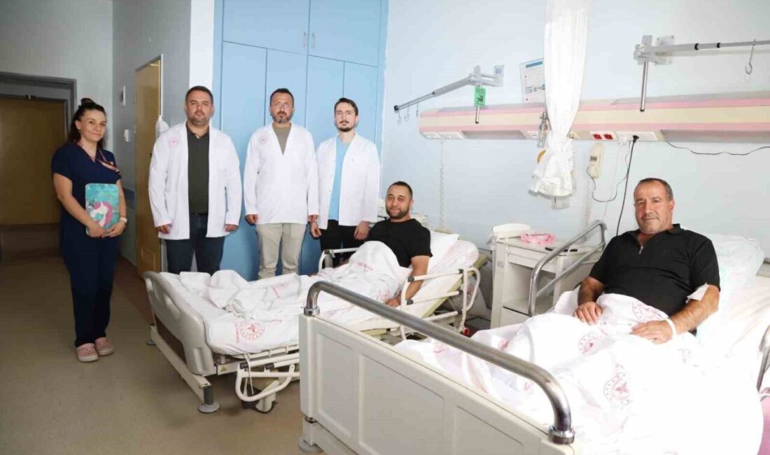 Van’dan Adıyaman’ın Kahta ilçesine gelen iki hasta, Kahta Devlet Hastanesinde