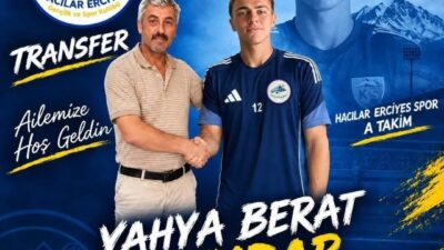 Kayseri Süper Amatör Küme ekiplerinden Hacılar Erciyesspor, kaleci Yahya Berat