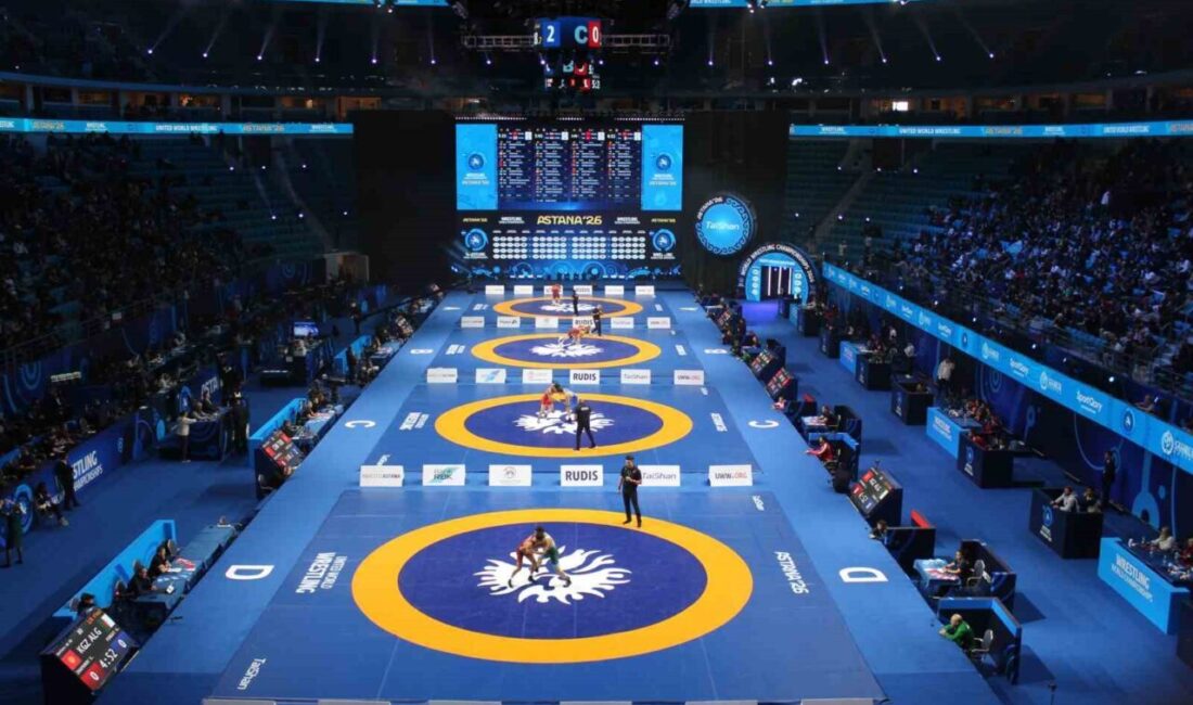 Kazakistan’ın başkenti Astana’da düzenlenen 2026 Dünya Büyükler Güreş Şampiyonası grekoromen