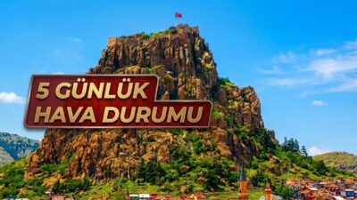 Afyonkarahisar’da önümüzdeki 5 günlük hava tahminine göre hafta sonu parçalı