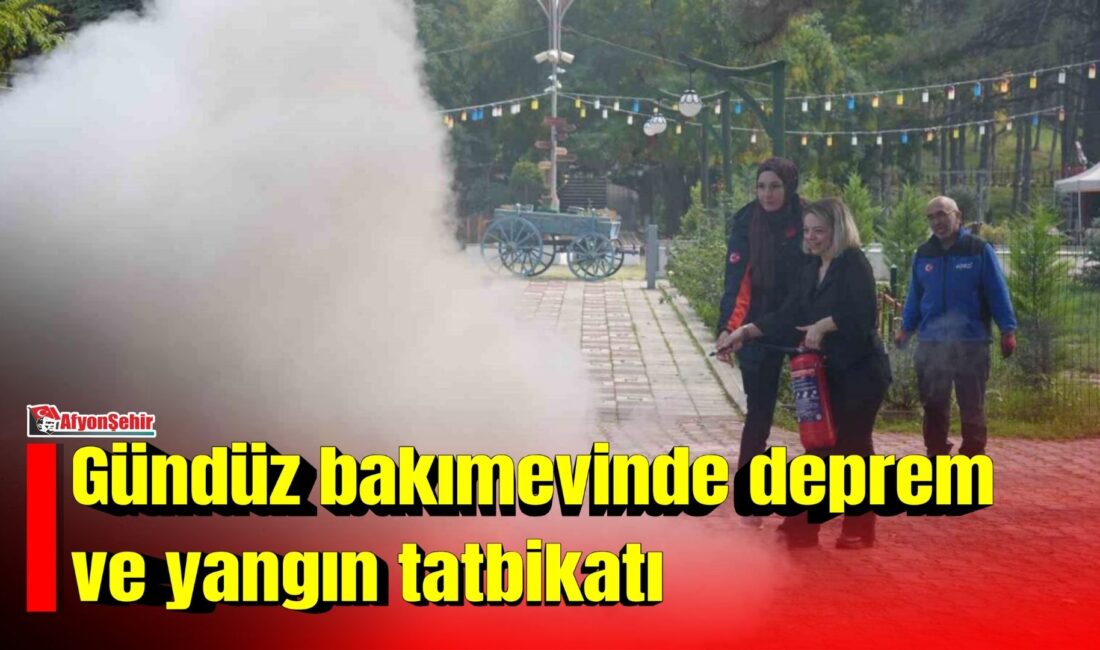 Afyonkarahisar’ın Bolvadin ilçesindeki Prof. Dr. Şehabettin Yiğitbaşı Gündüz Bakımevi’nde, minik