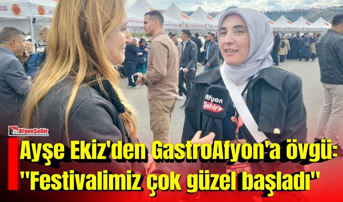 GastroAfyon kapsamında düzenlenen festivalde konuşan aşçı Ayşe Ekiz, 81 ilden