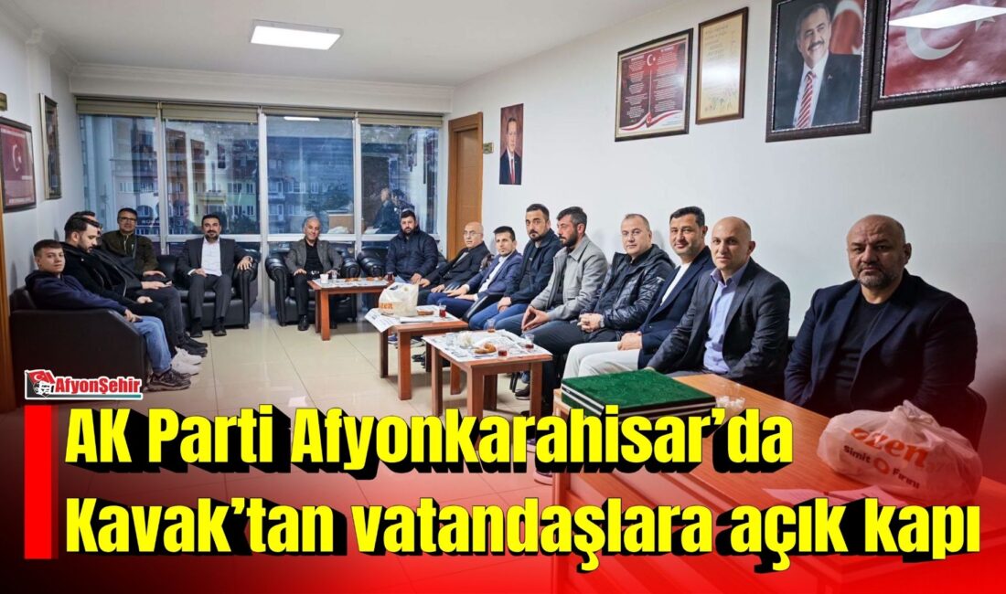 AK Parti Afyonkarahisar İl Başkanlığı, il başkanlığında vatandaşlarla gerçekleştirilen görüşmelere