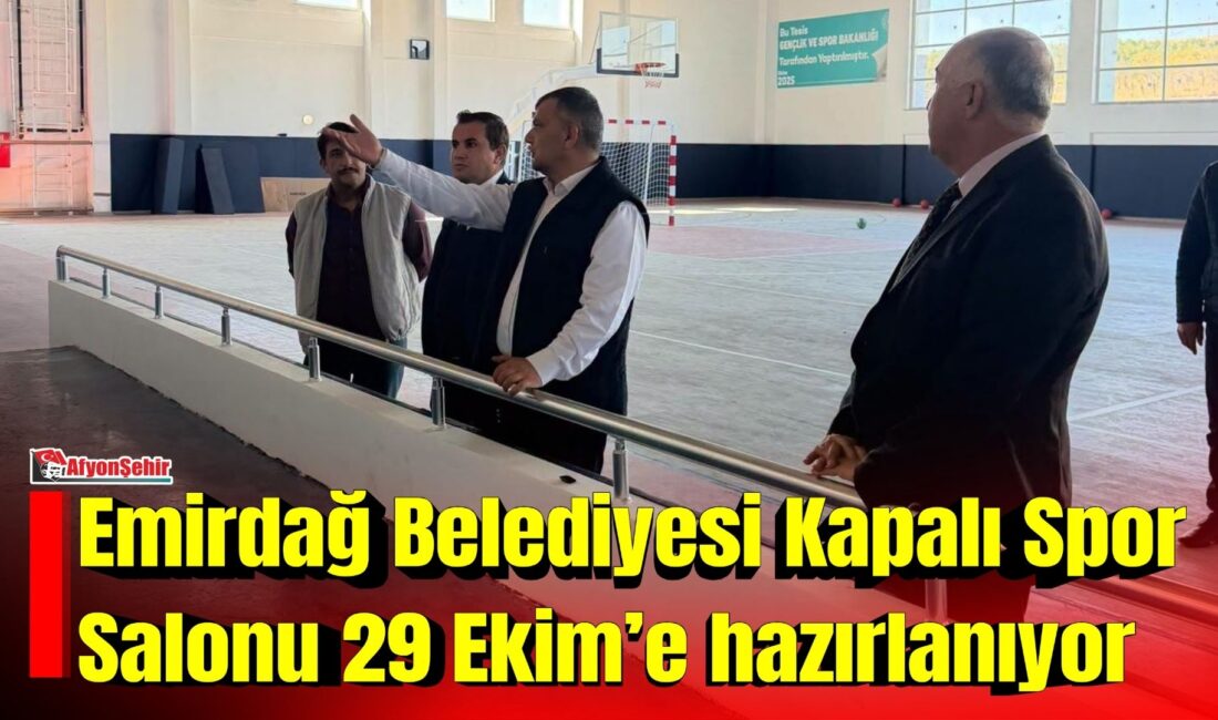 Emirdağ Belediye Başkanı Serkan Koyuncu, Kaymakam Adem Topaca ve İlçe