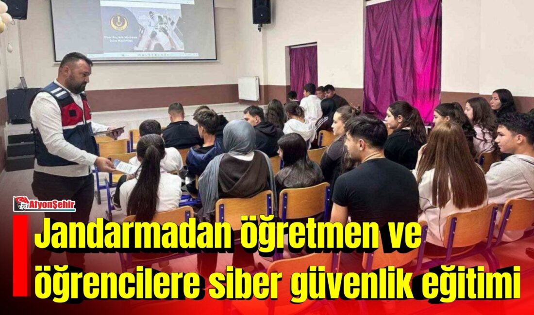 Afyonkarahisar’ın Dinar ilçesinde jandarma ekipleri tarafından öğretmen ve öğrencilere yönelik