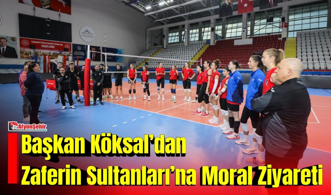 Afyonkarahisar Belediye Başkanı Burcu Köksal, Vodafone Sultanlar Ligi’nde mücadele eden