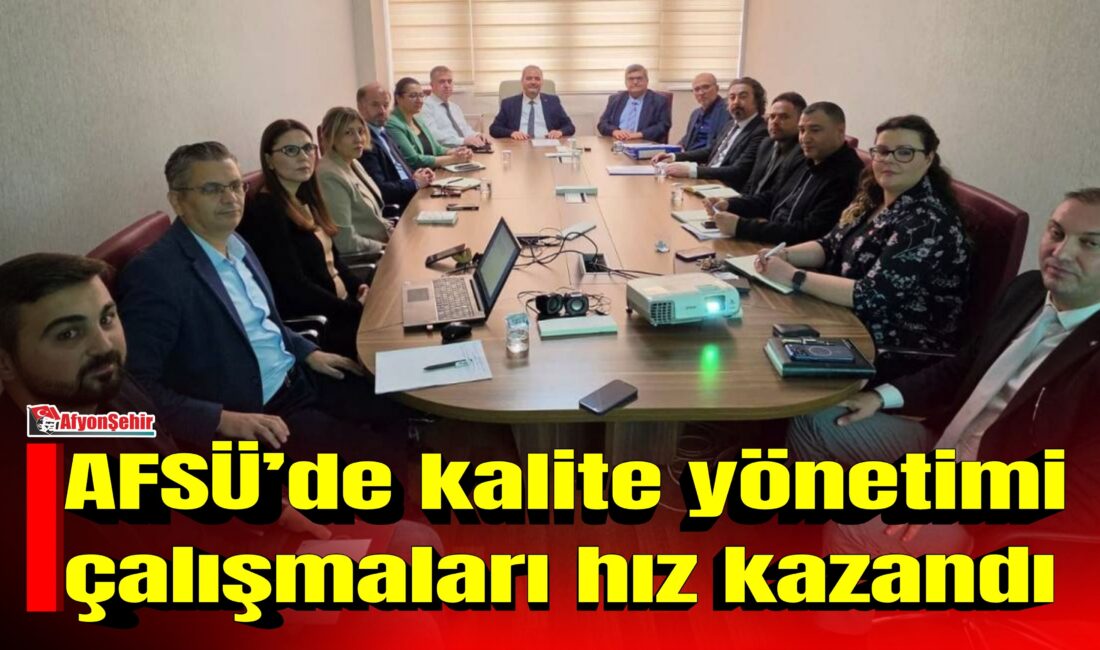 Yükseköğretim Kalite Kurulu (YÖKAK) Kurumsal Akreditasyon Programı (KAP) kapsamında Afyonkarahisar