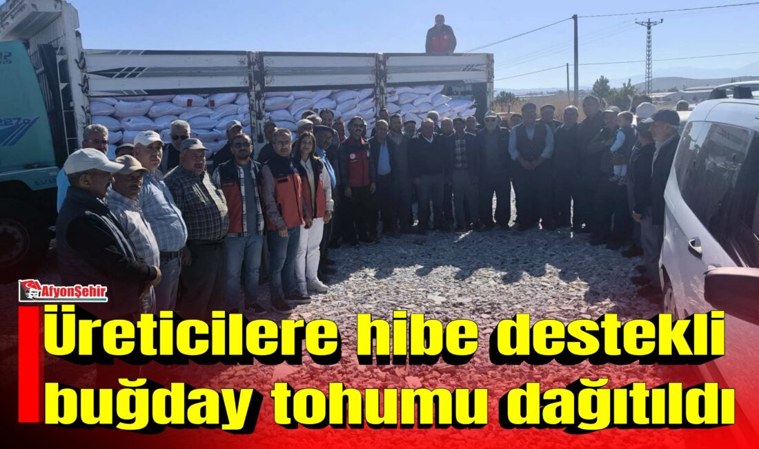 Afyonkarahisar İl Tarım ve Orman Müdürlüğü tarafından tarımsal üretimin desteklenmesi,