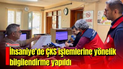 Afyonkarahisar’ın İhsaniye ilçesinde, Çiftçi Kayıt Sistemi (ÇKS) işlemlerinin doğru ve