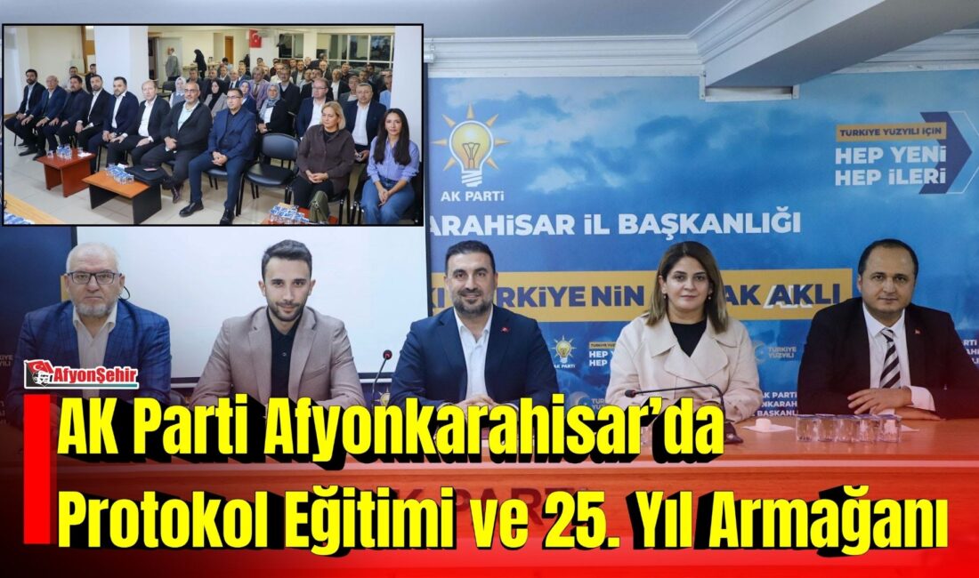AK Parti Afyonkarahisar İl Başkanlığı’nın haftalık İl Yönetim Kurulu Toplantısı,