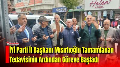 Geçtiğimiz haftalarda trafik kazası geçiren İYİ Parti Afyonkarahisar İl Başkanı