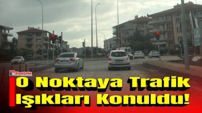 Afyonkarahisar’da trafik güvenliğini artırmaya yönelik çalışmalar kapsamında Güneş Hatun Caddesi