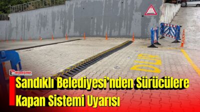 Sandıklı Belediyesi, yeni Belediye Hizmet Binası’nın arkasında bulunan otopark alanına