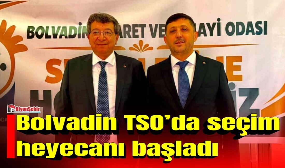 Afyonkarahisar’ın Bolvadin ilçesinde Ticaret ve Sanayi Odası (TSO) seçimlerinde oy